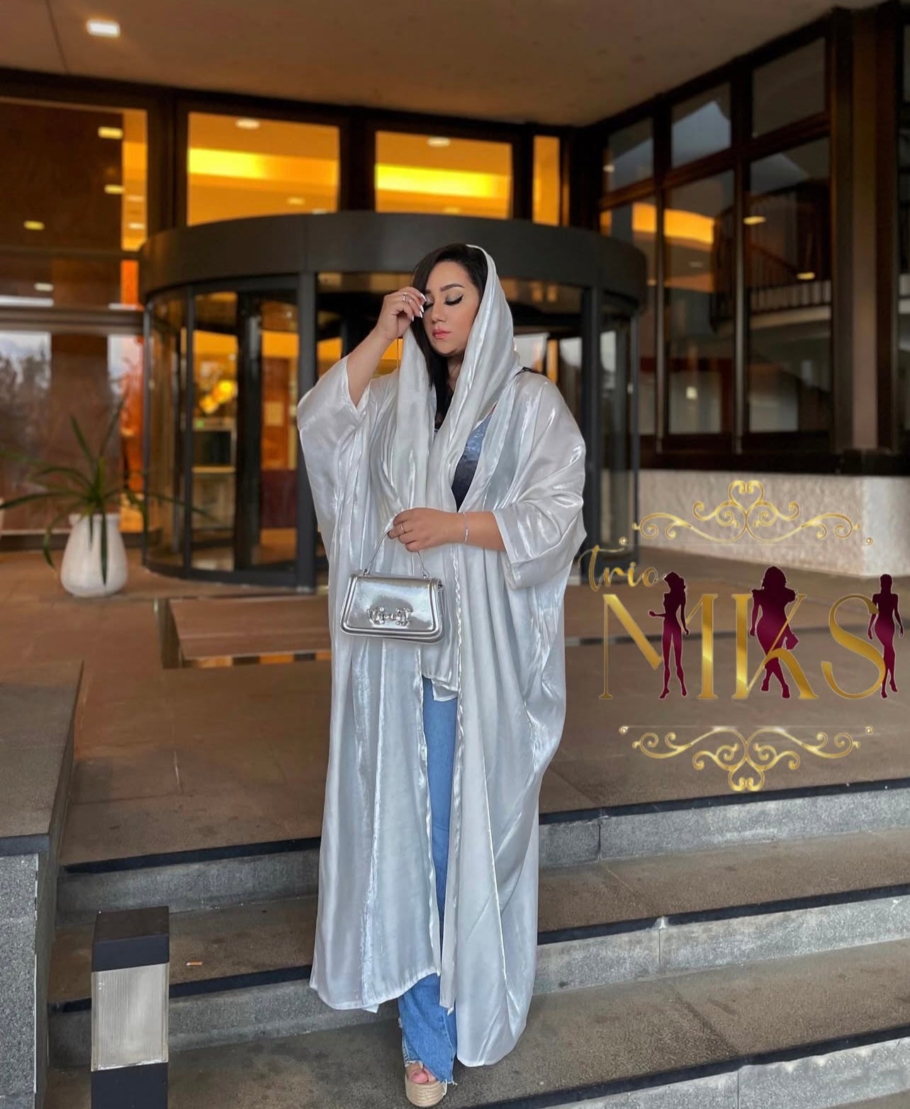 ABAYA DUBAI 🇦🇪🇦🇪 Tissu metalique ✨
